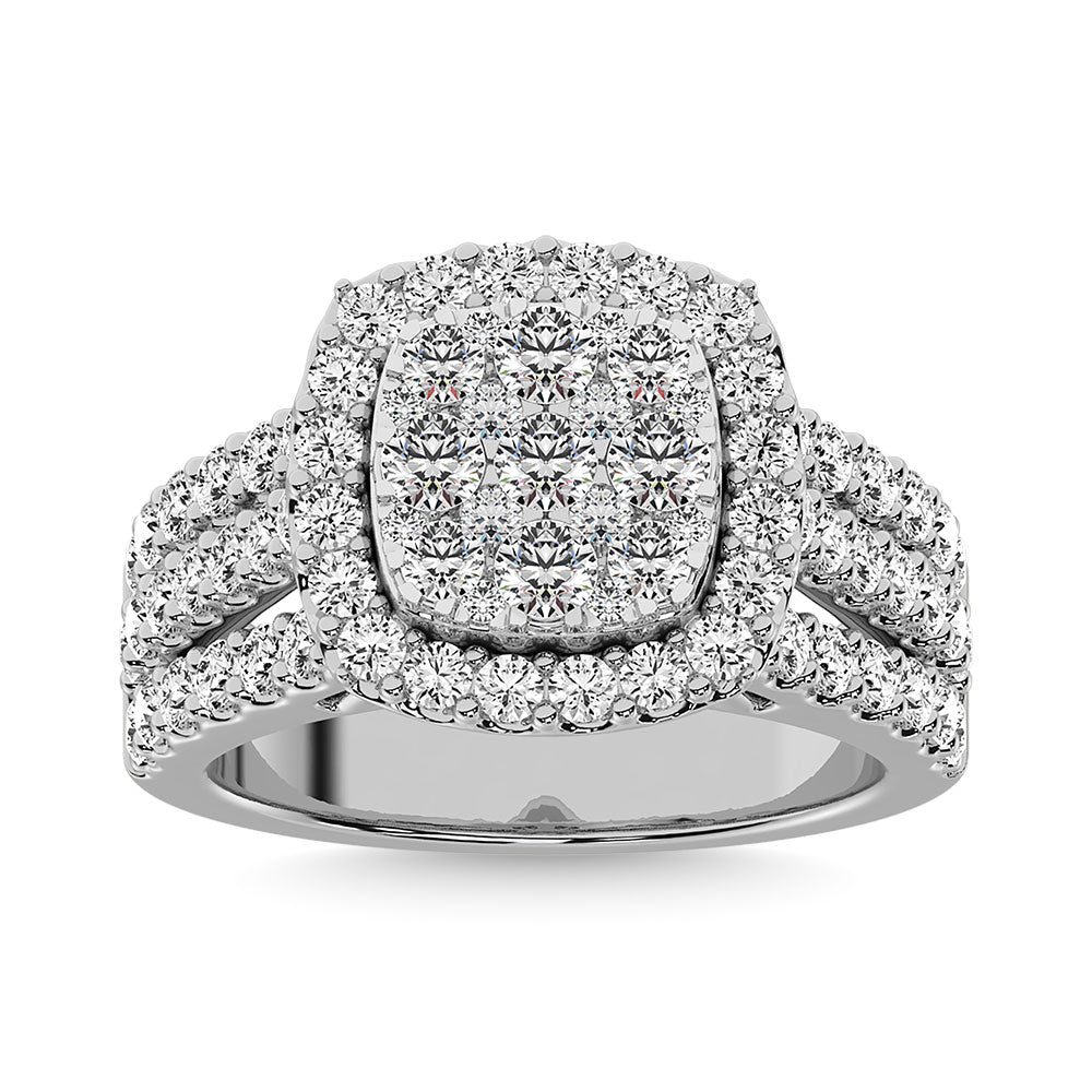 Diamond 2 Ct.Tw.. Engagement Ring in 14K White Gold