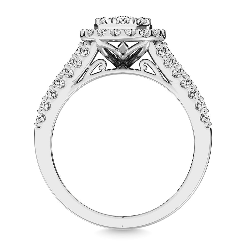 Diamond 1 Ct.Tw.. Engagement Ring in 14K White Gold