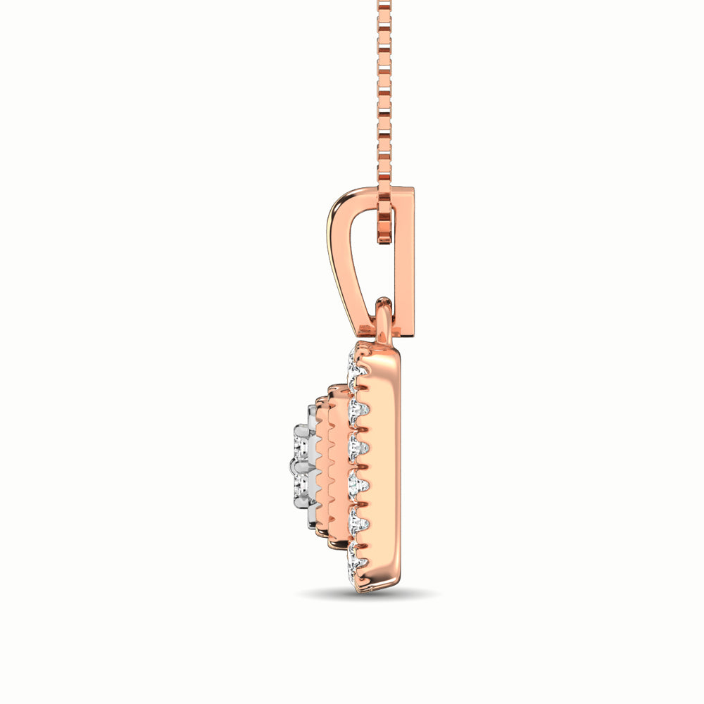 10K Rose Gold 1/6 Ct.Tw. Diamond Pendant