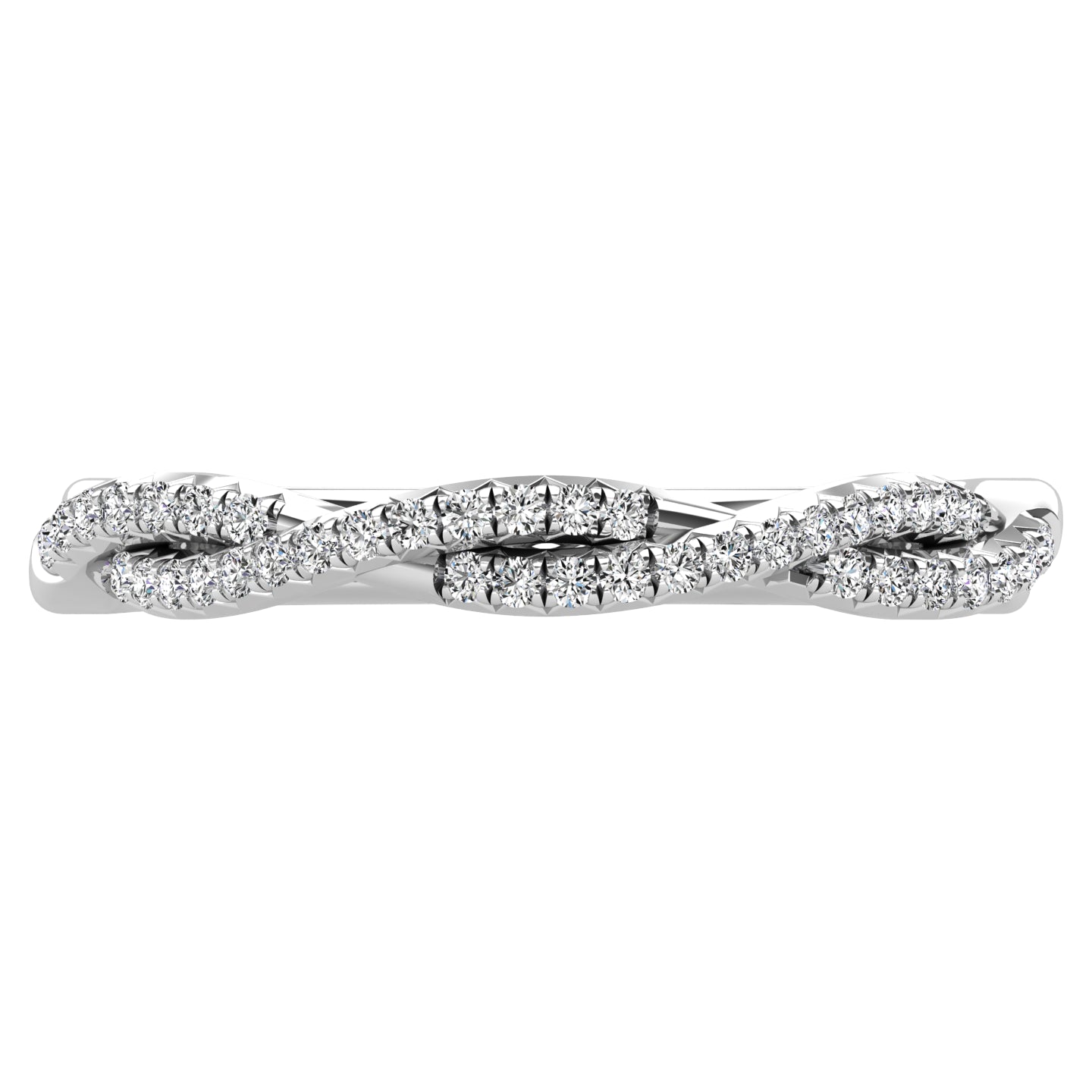 Diamond 1/5 Ct.Tw. Fashion Band in 10K White Gold