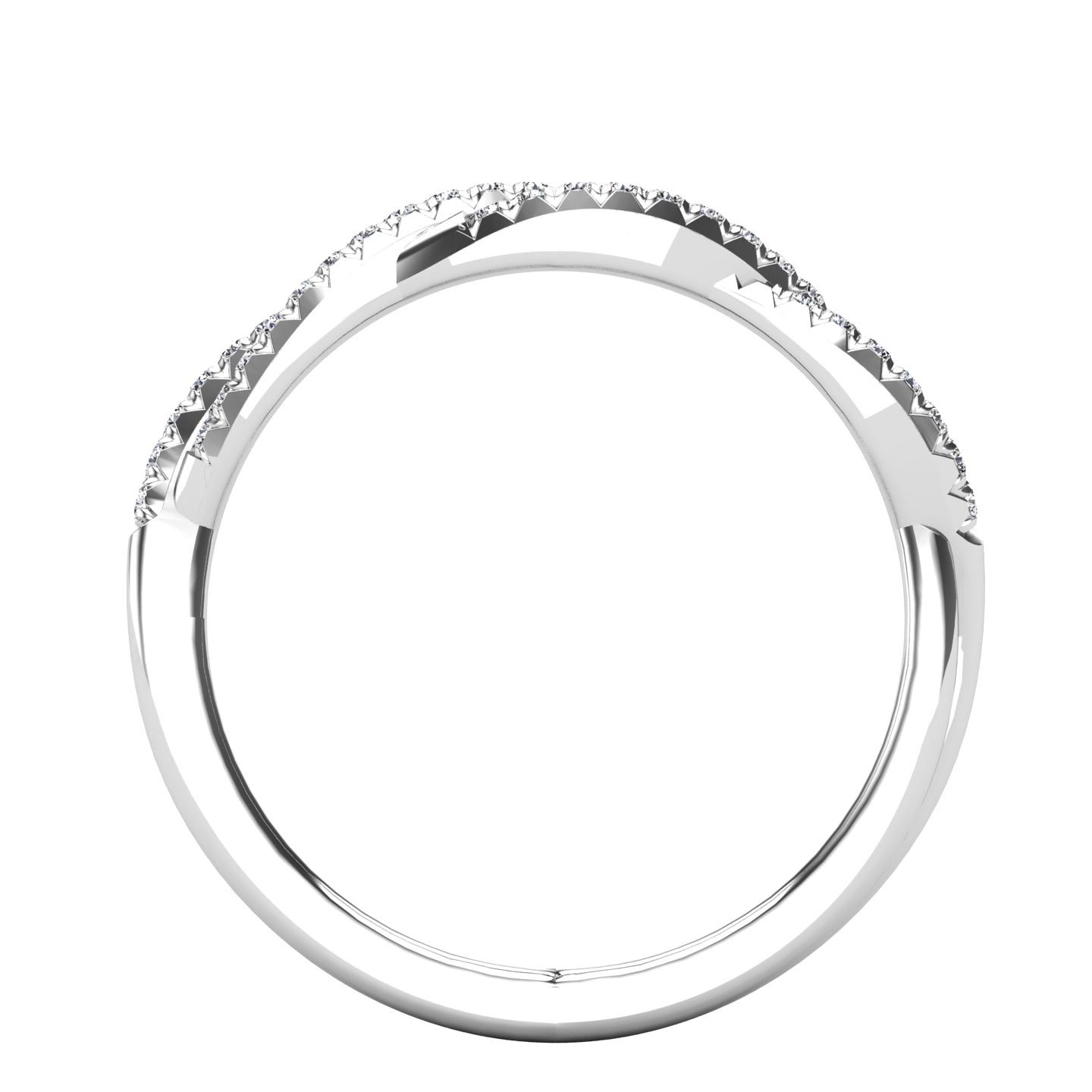 Diamond 1/5 Ct.Tw. Fashion Band in 10K White Gold