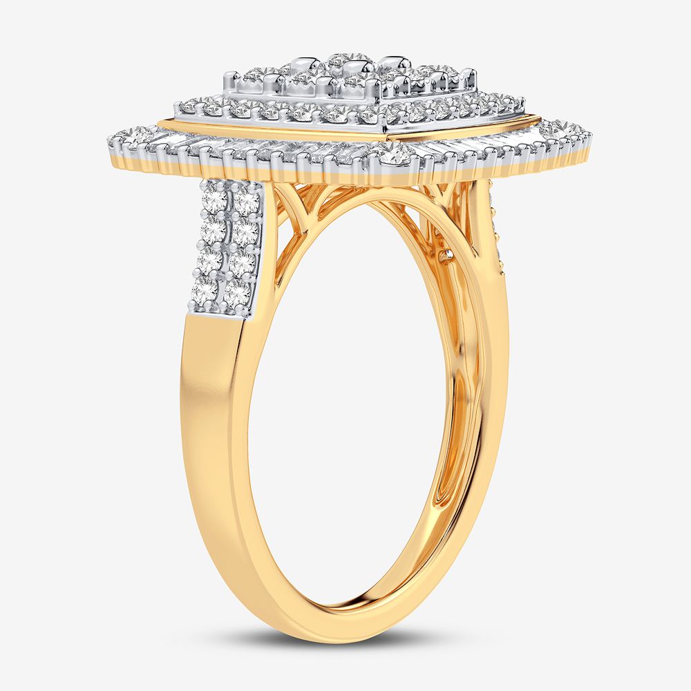 10K Yellow Gold Exquisite 1.00Ct Diamond Ring