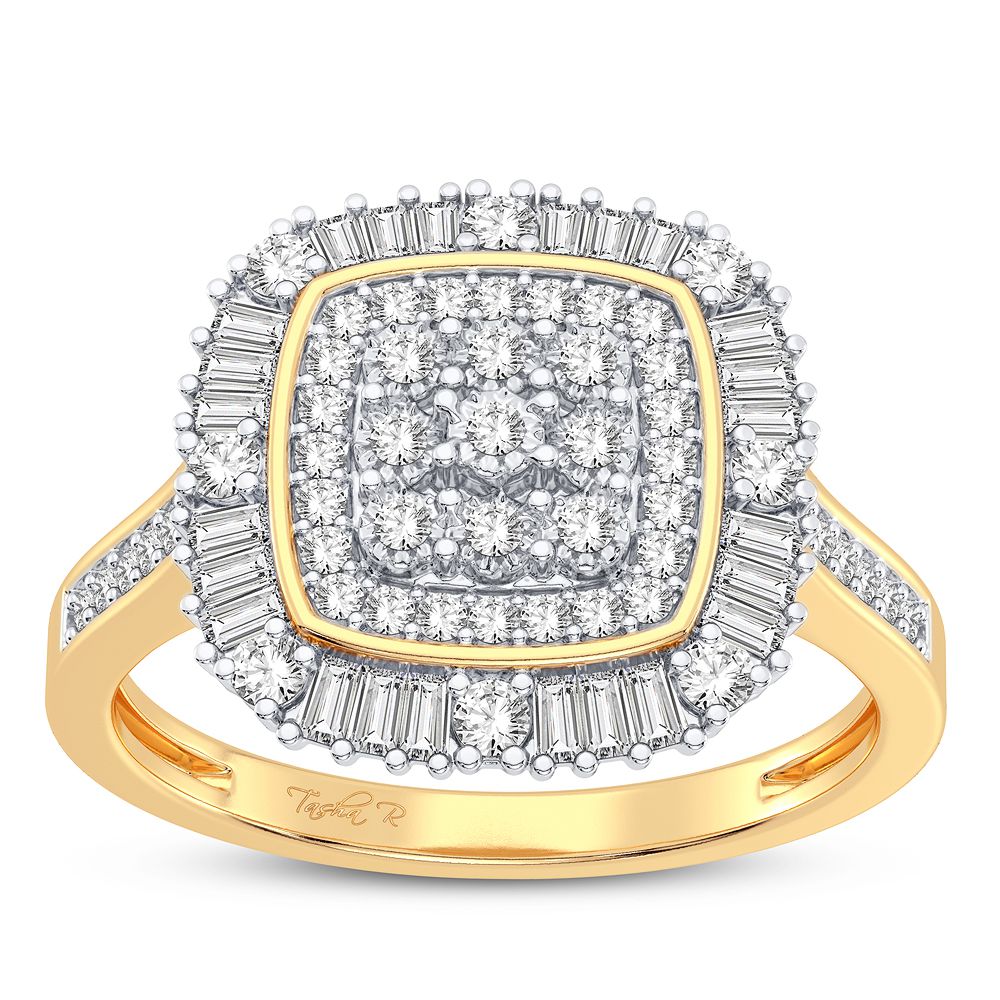 10K Yellow Gold Exquisite 0.20Ct Diamond Ring