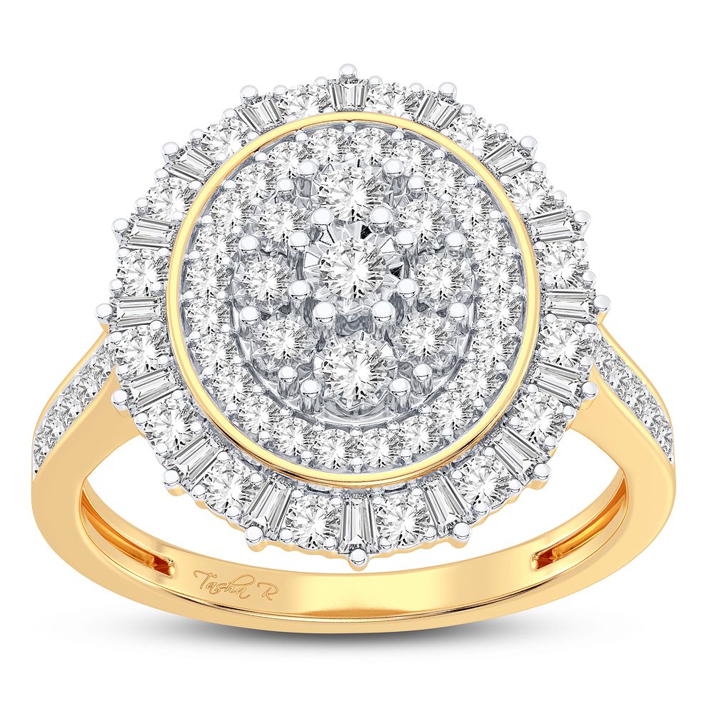 10K Yellow Gold Exquisite 0.50Ct Diamond Ring