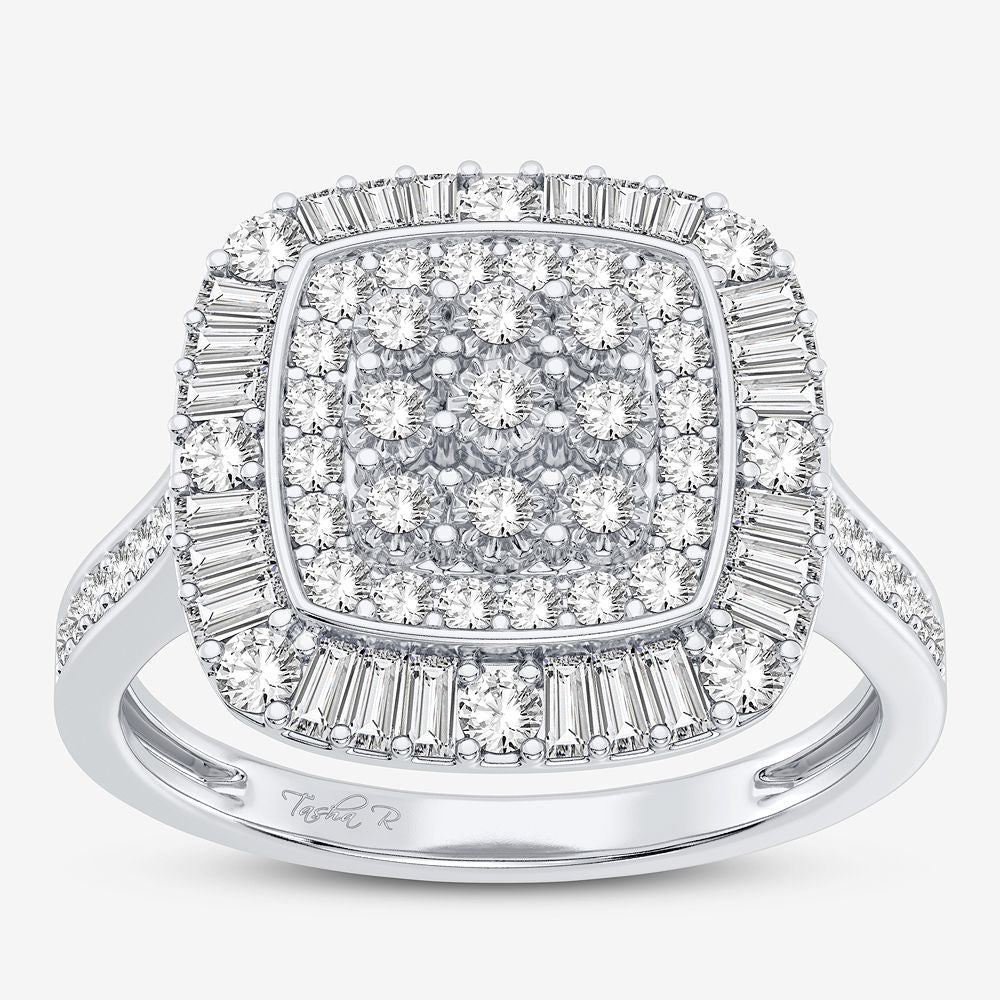 10K White Gold Magnifcnet 0.50Ct Diamond Ring