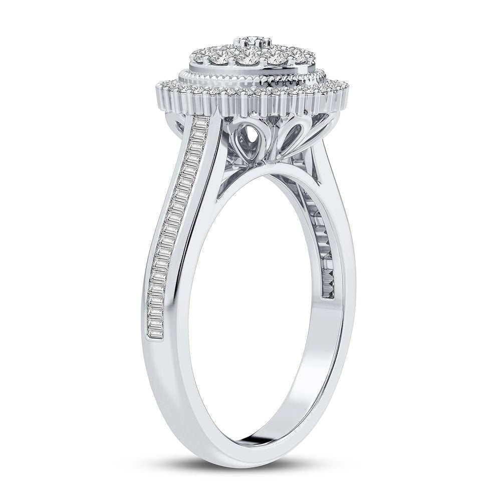 10K White Gold Gorgeous 0.50Ct Diamond Ring