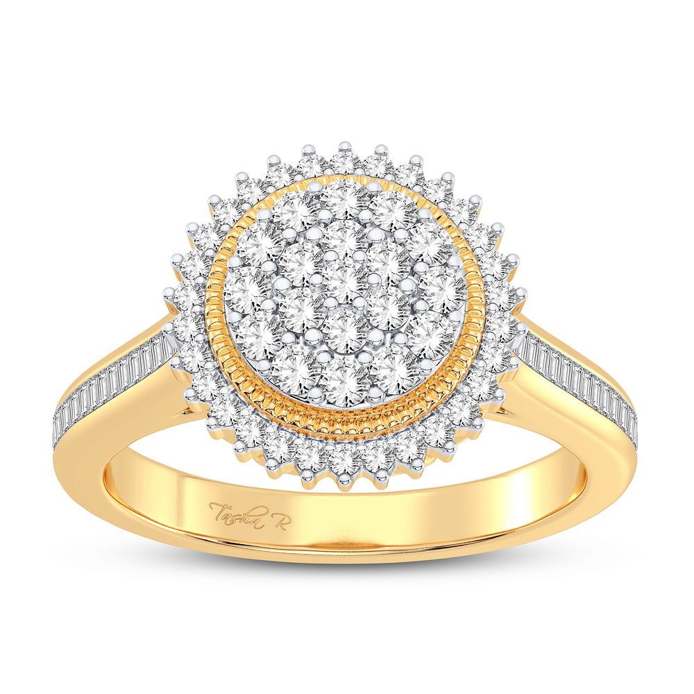 10K Yellow Gold Beautiful 0.50Ct Diamond Ring