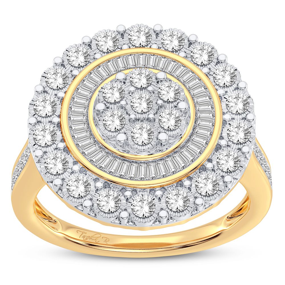 10K Yellow Gold Dazzling 0.50Ct Diamond Ring