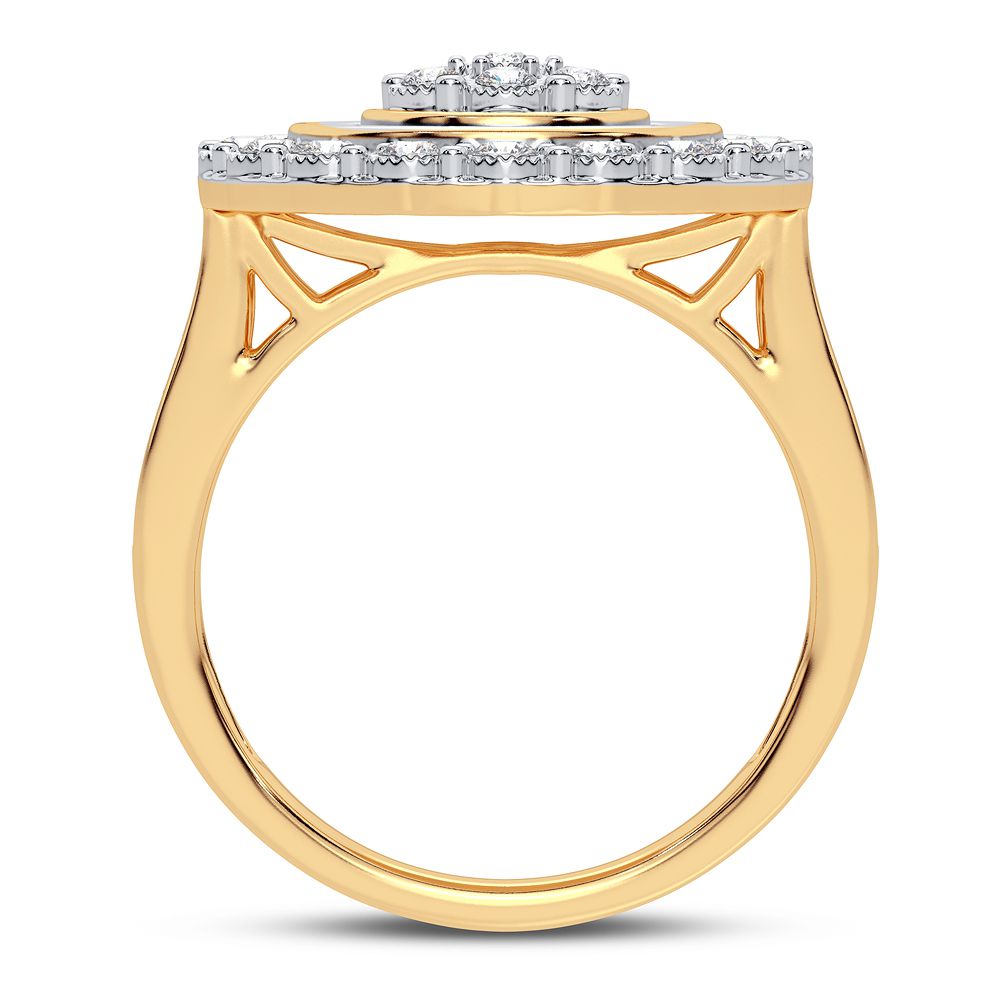 10K Yellow Gold Dazzling 0.50Ct Diamond Ring