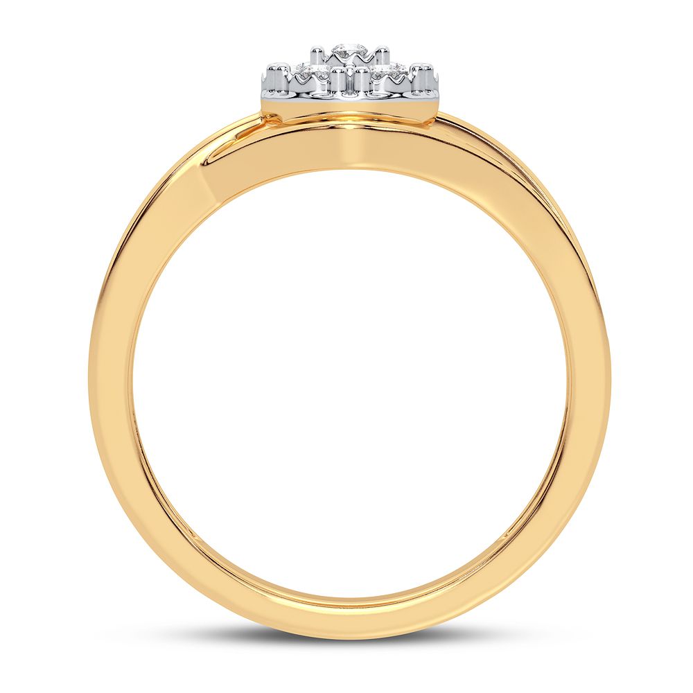 10K Yellow Gold Gorgeous 0.10Ct Diamond Ring