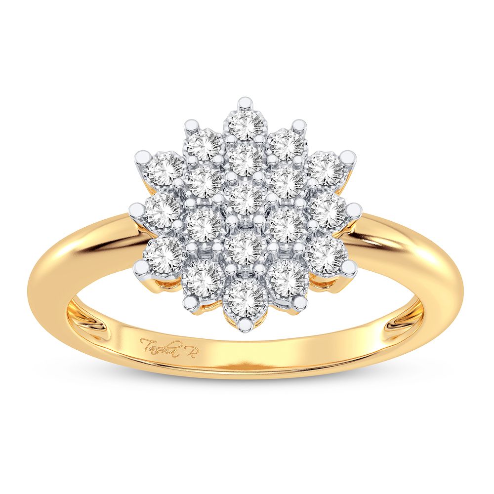 10K Yellow Gold Gorgeous 0.16Ct Diamond Ring