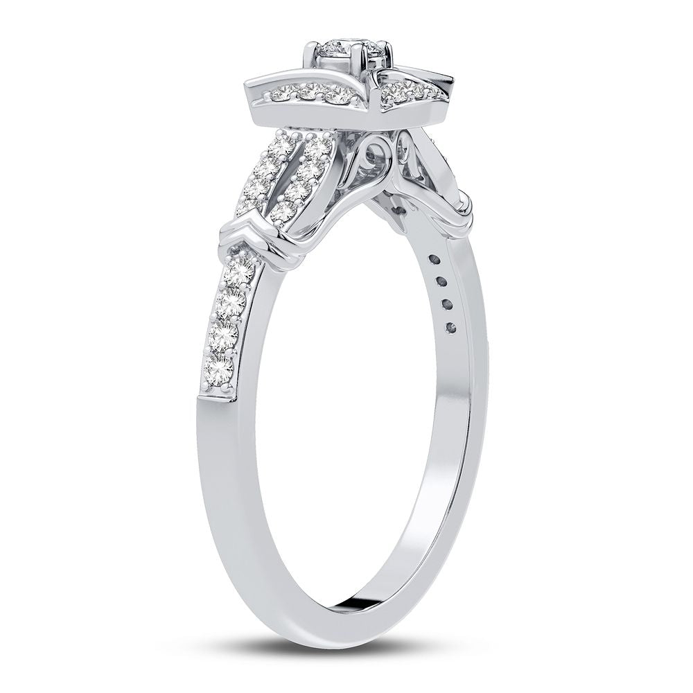 10K White Gold Gorgeous 0.25Ct Diamond Ring