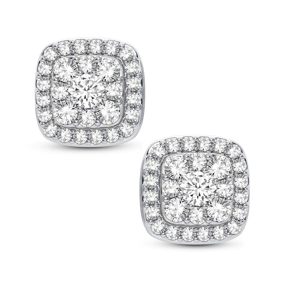 14K White Gold Beautiful 0.33Ct Diamond Earring