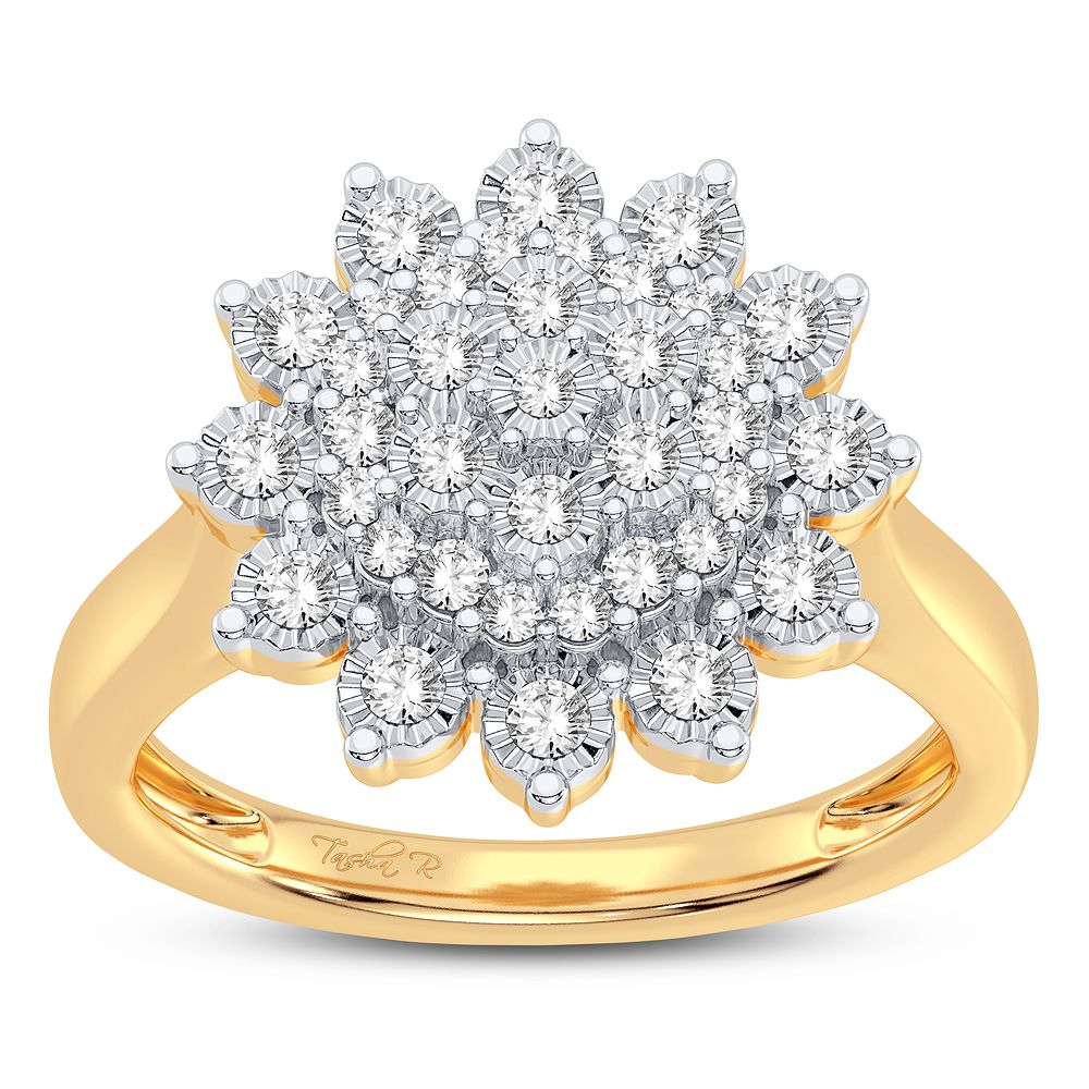 10K Yellow Gold Beautiful 0.25Ct Diamond Ring