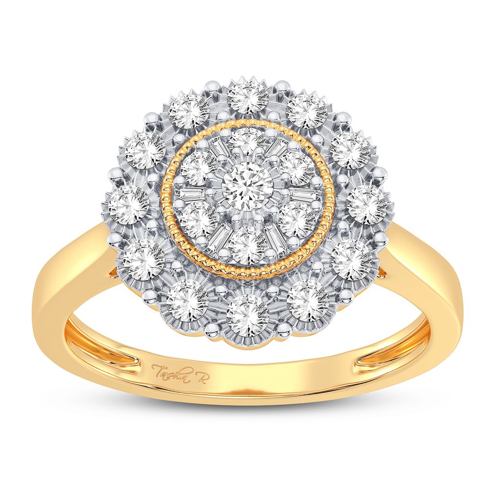 10K Yellow Gold Gorgeous 0.28Ct Diamond Ring