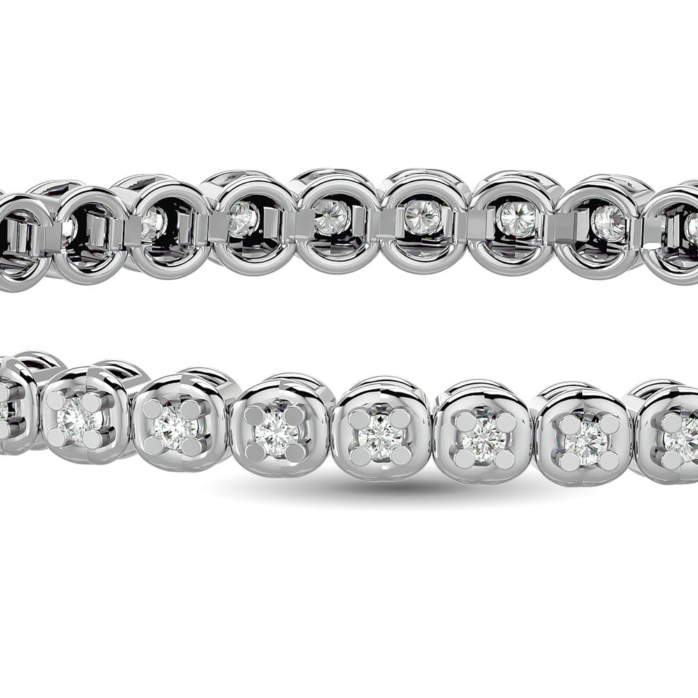 Diamond Tennies  Bracelet 1/3 ct tw in 10K White Gold