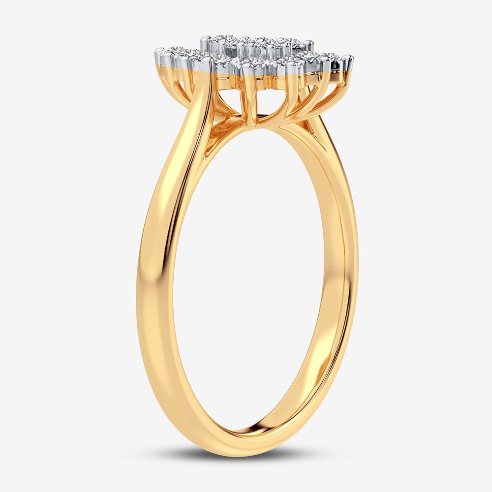 10K Yellow Gold Gorgeous 0.07Ct Diamond Ring