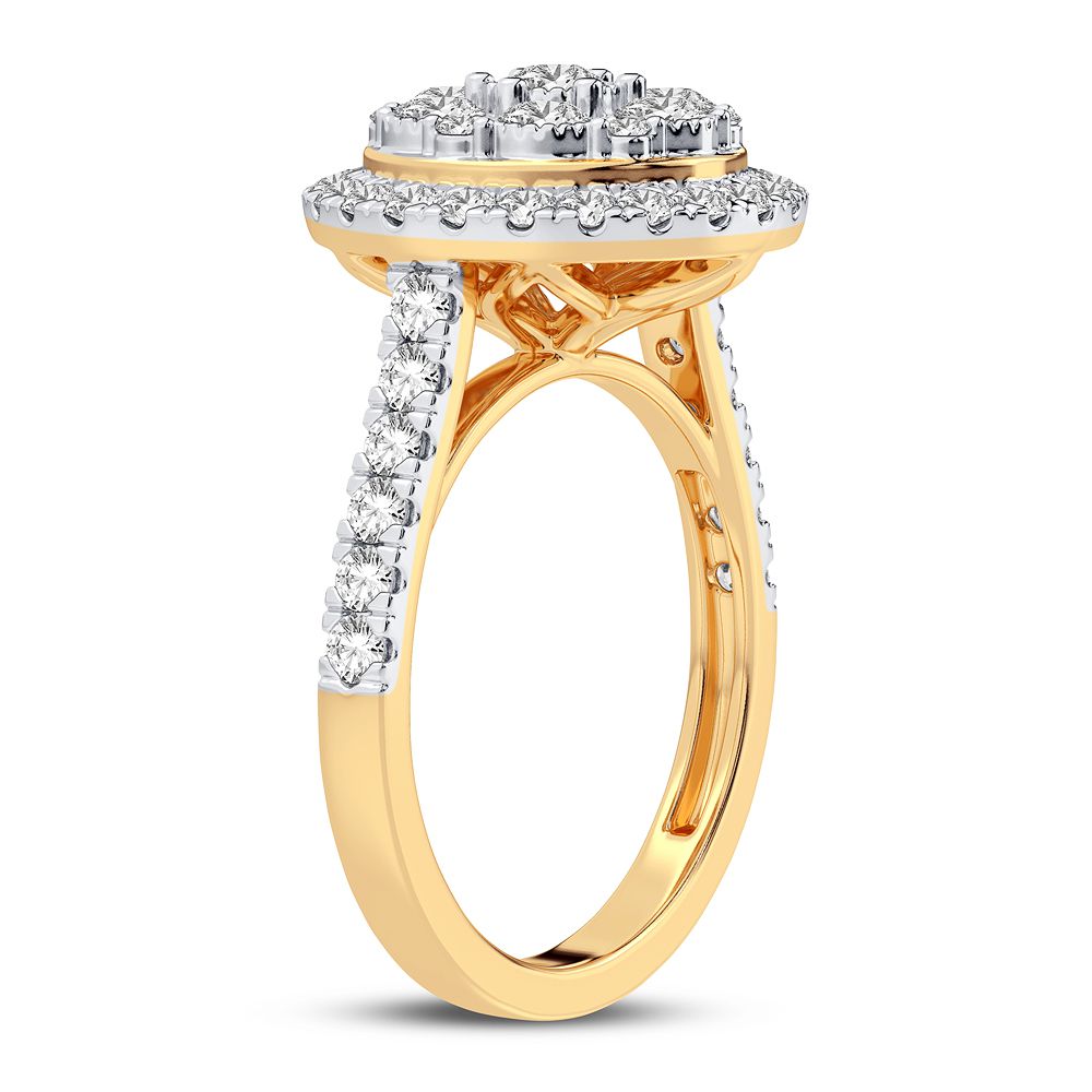 10K Yellow Gold Magnifcnet 1.00Ct Diamond Ring