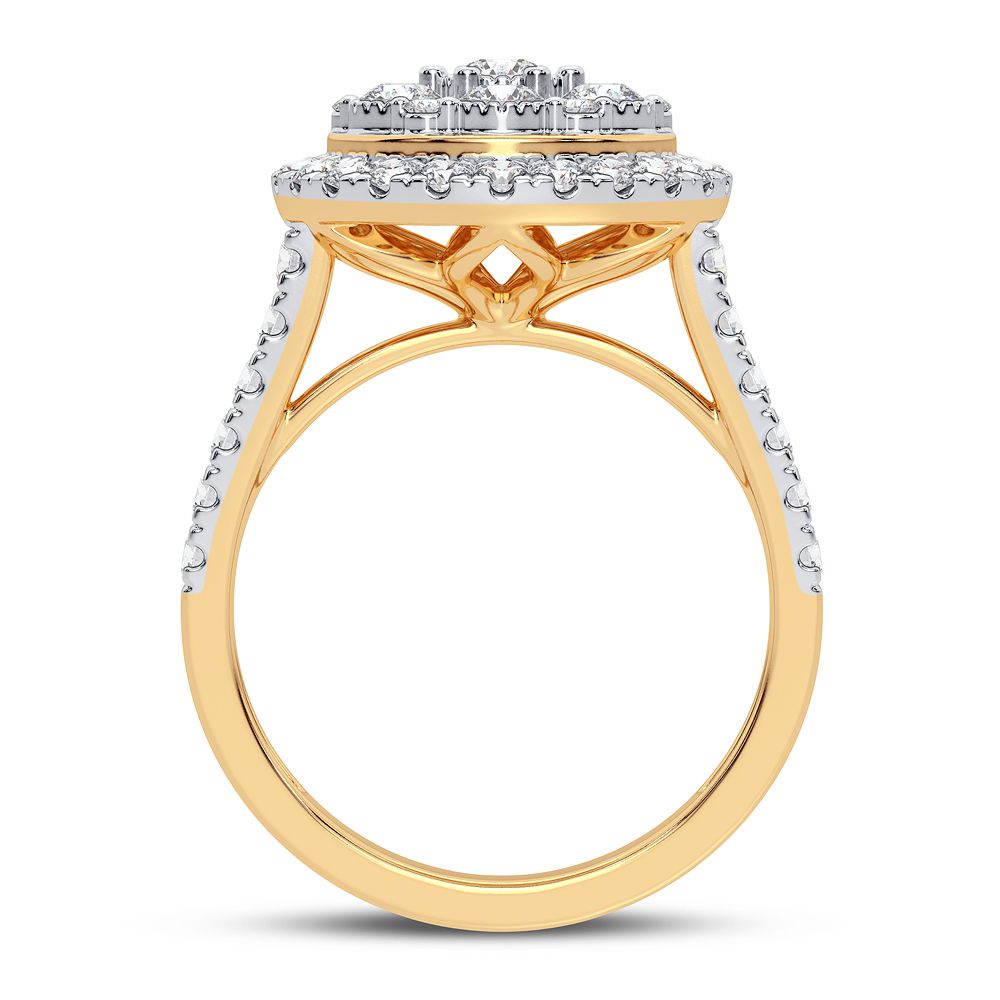 10K Yellow Gold Magnifcnet 1.00Ct Diamond Ring