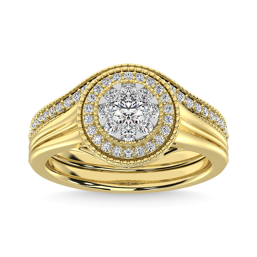 Diamond 3/4 Ct.Tw. Mens Fashion Ring Ring in 14K Yellow Gold