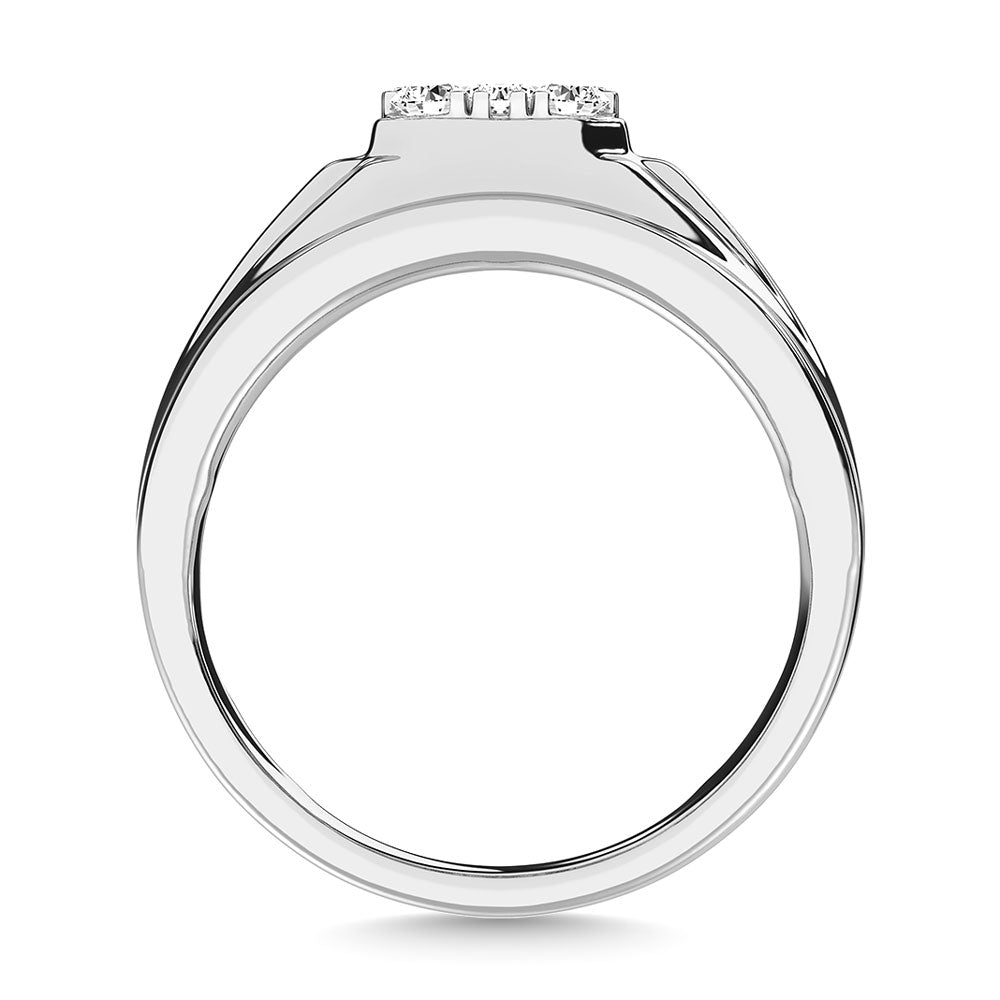 Diamond 3/4 Ct.Tw. Mens Fashion Ring Ring in 14K White Gold