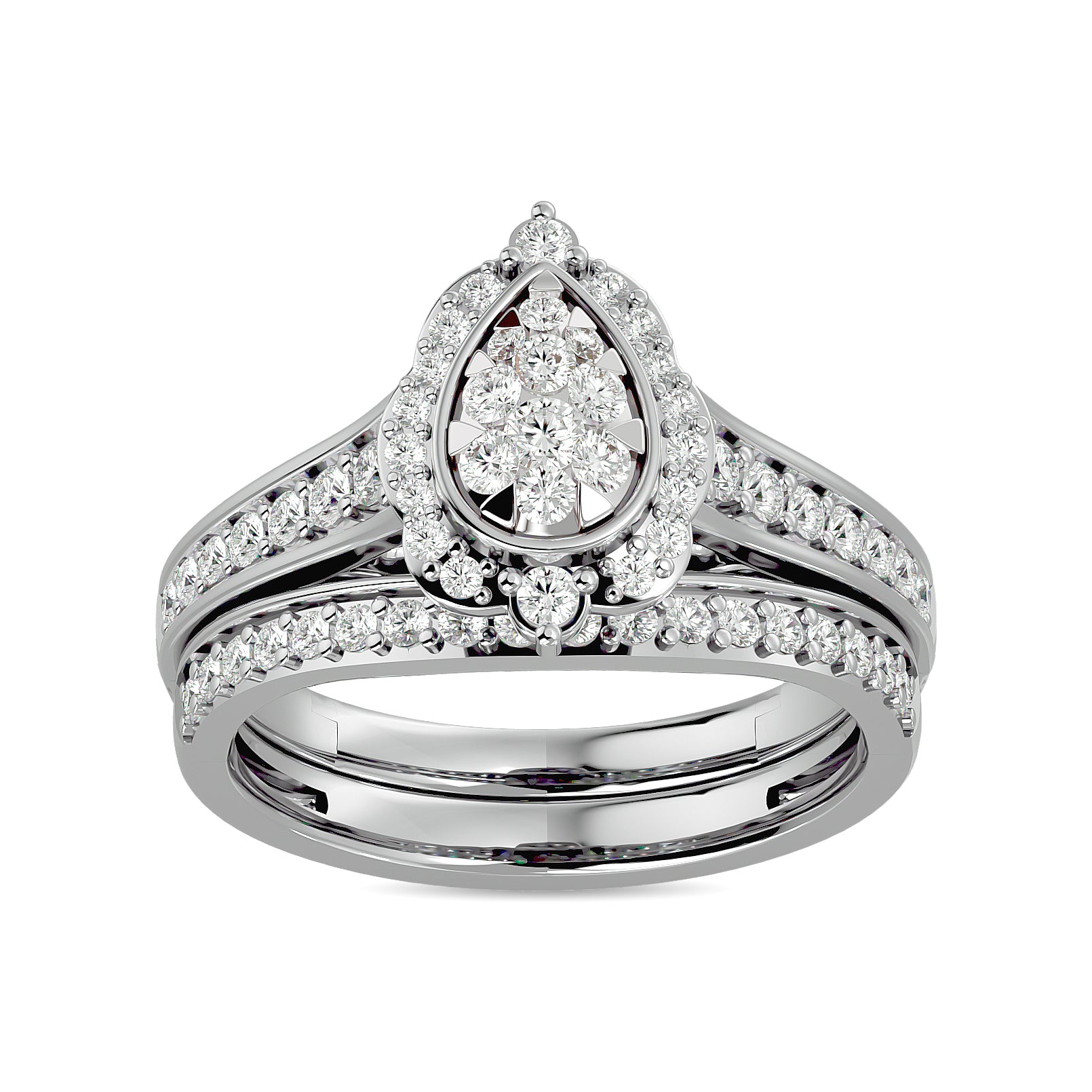 Diamond 1 ct tw Bridal Ring in 14K White Gold