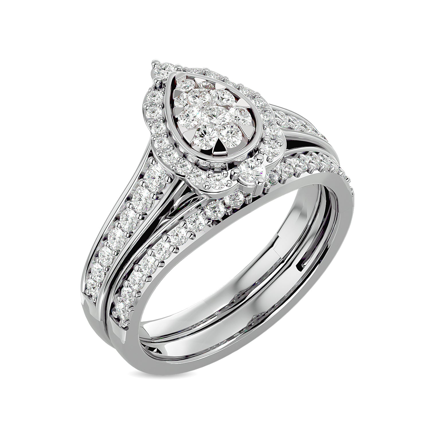 Diamond 1 ct tw Bridal Ring in 14K White Gold