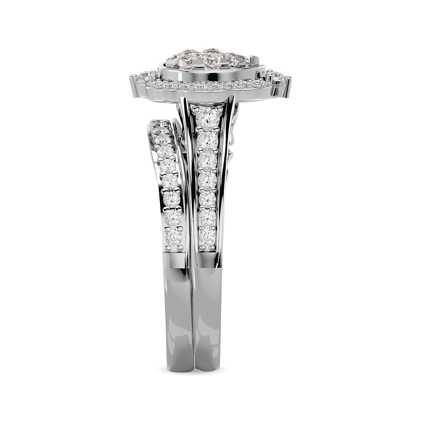 Diamond 1 ct tw Bridal Ring in 14K White Gold