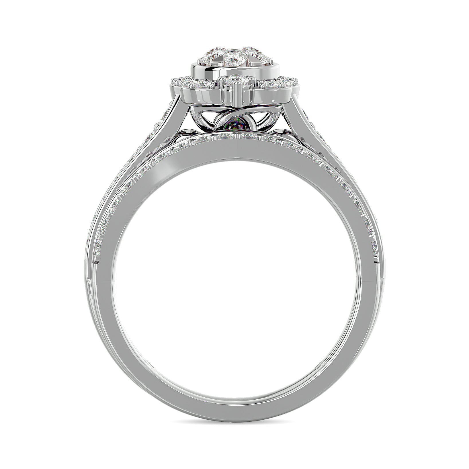 Diamond 1 ct tw Bridal Ring in 14K White Gold