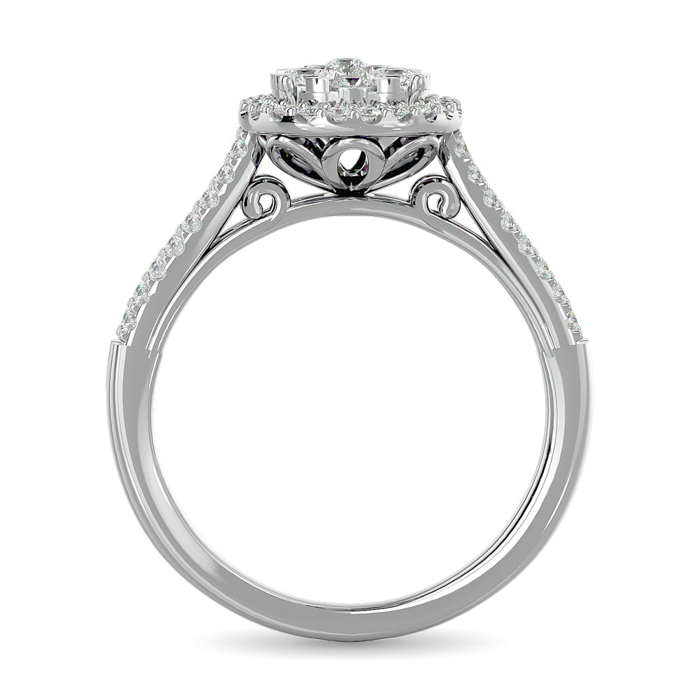 Diamond Engagement Ring 3/4 ct tw in 14K White Gold