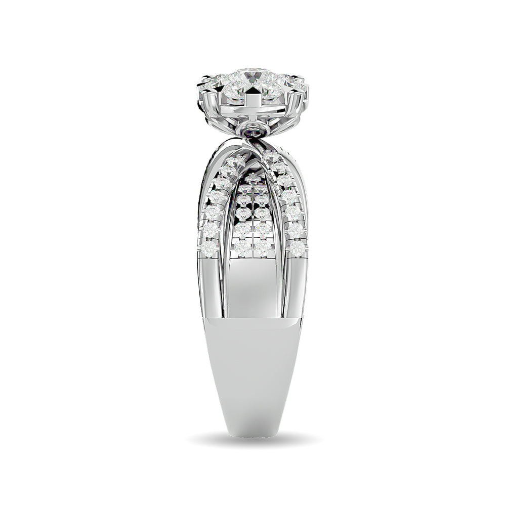 Diamond 1 Ct.Tw. Engagement Ring in 14K White Gold