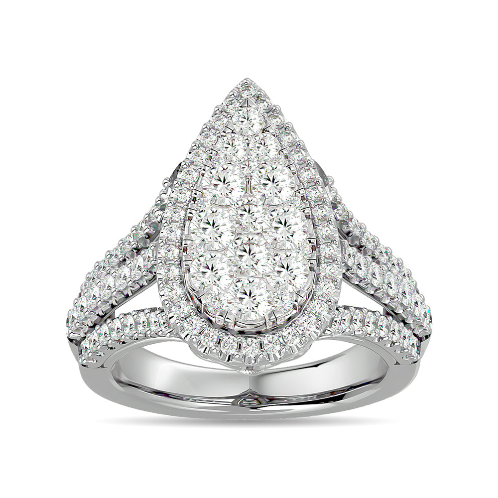 Diamond 2 ct tw Engagement Ring in 14K White Gold