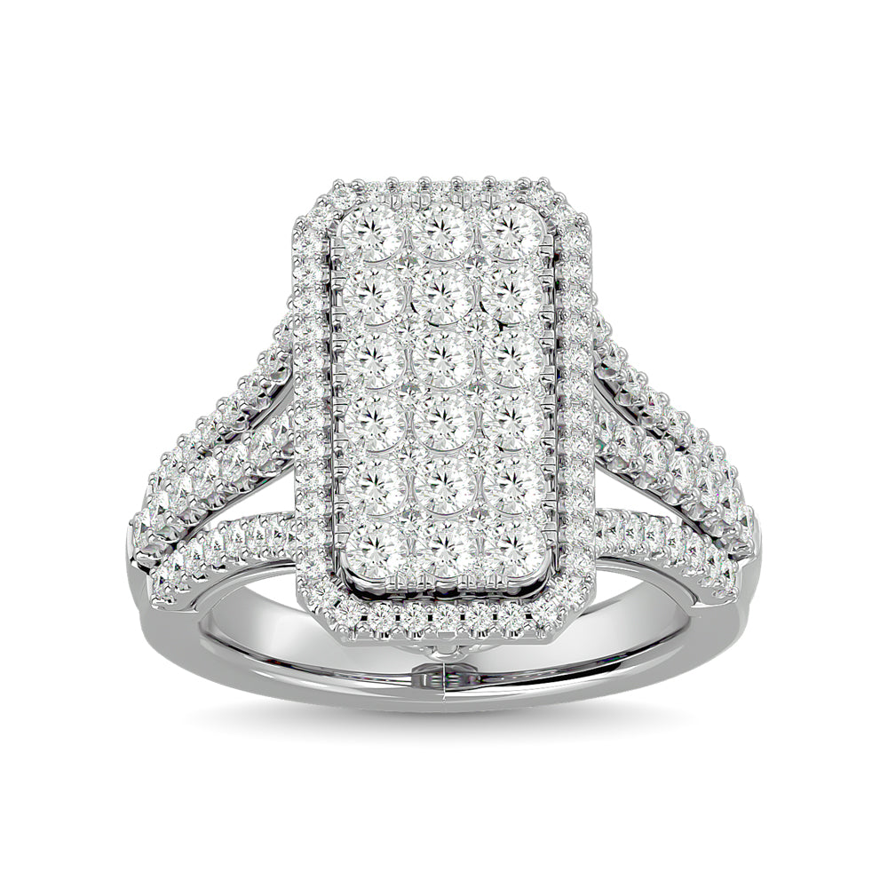 Diamond 2 ct tw Engagement Ring in 14K White Gold