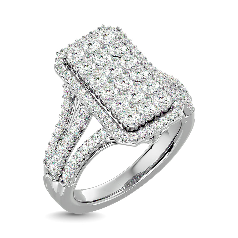 Diamond 2 ct tw Engagement Ring in 14K White Gold