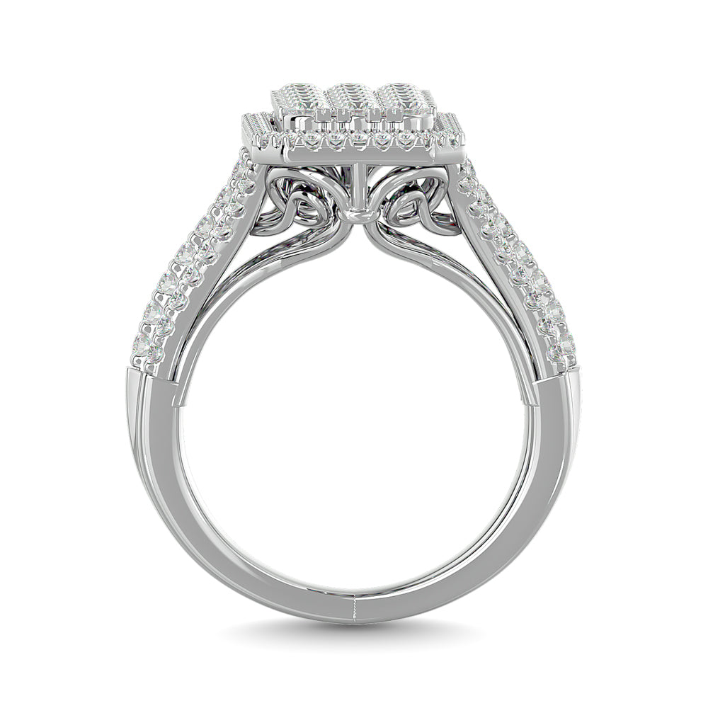 Diamond 2 ct tw Engagement Ring in 14K White Gold