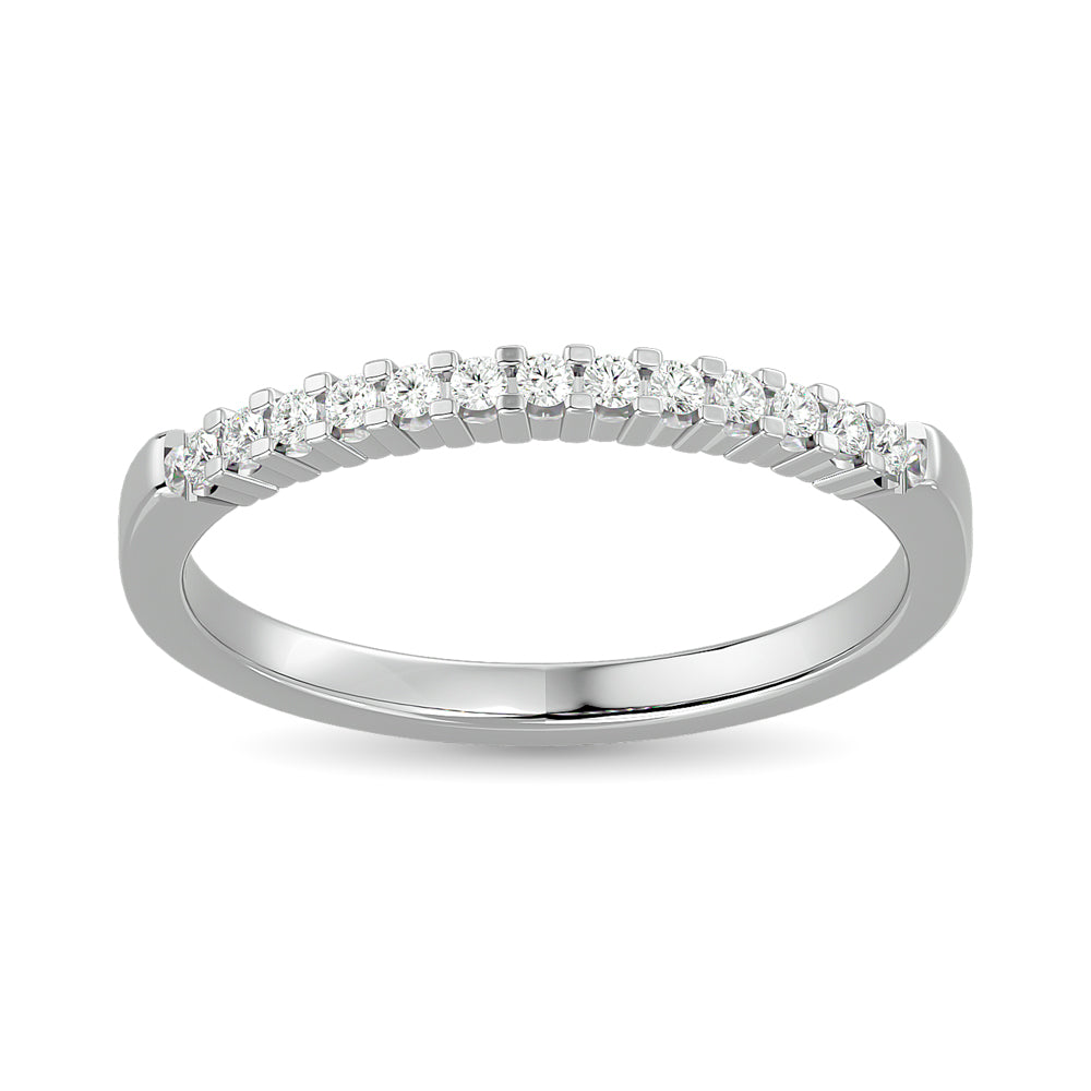 Diamond Wedding Band 1/6 ct tw in 10K White Gold