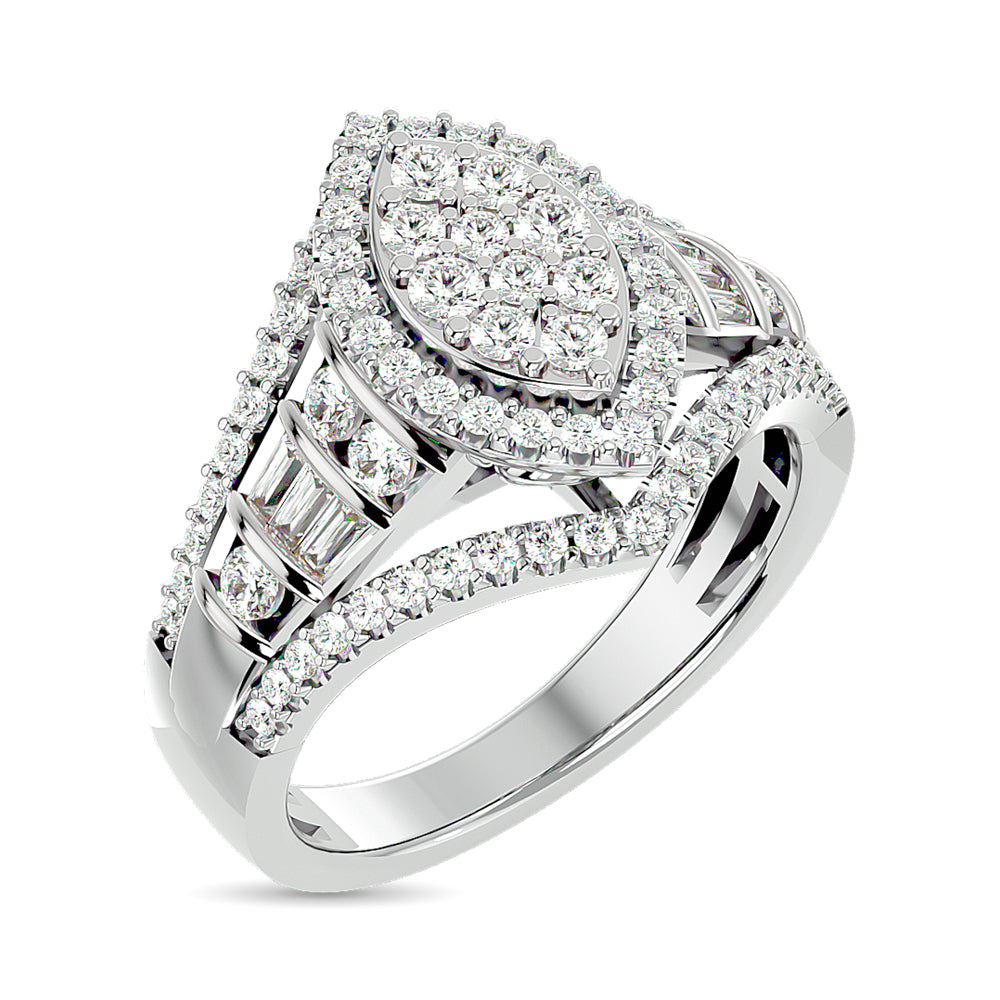 Diamond Engagement Ring 1 ct tw in 10K White Gold