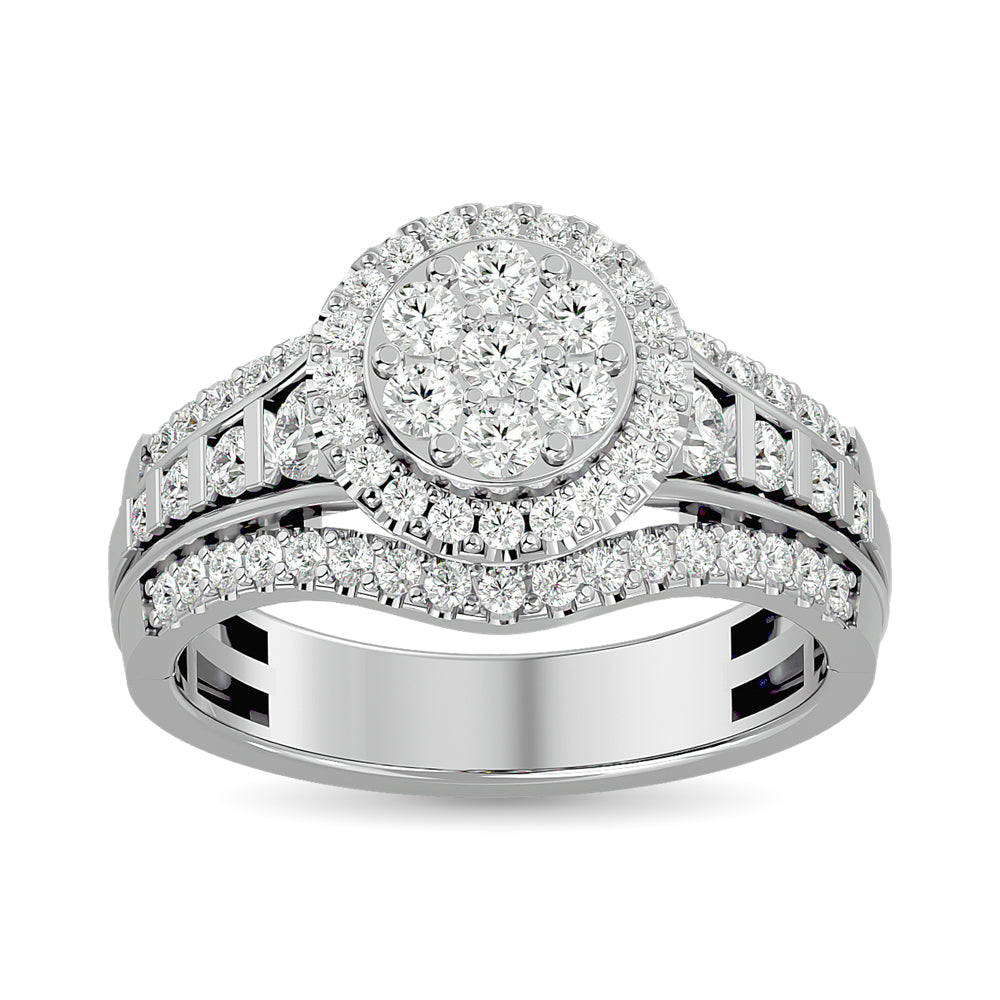 Diamond Engagement Ring 1 ct tw in 10K White Gold