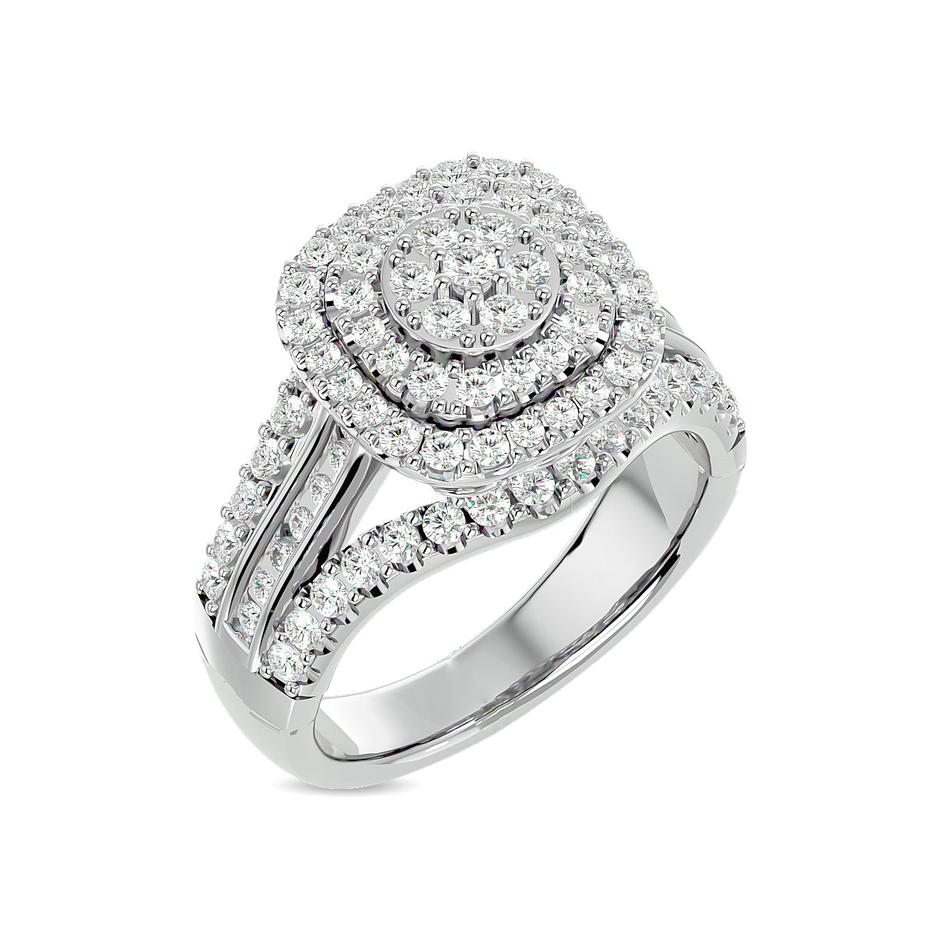 Diamond 1 1/4 ct tw Engagement Ring  in 10K White Gold