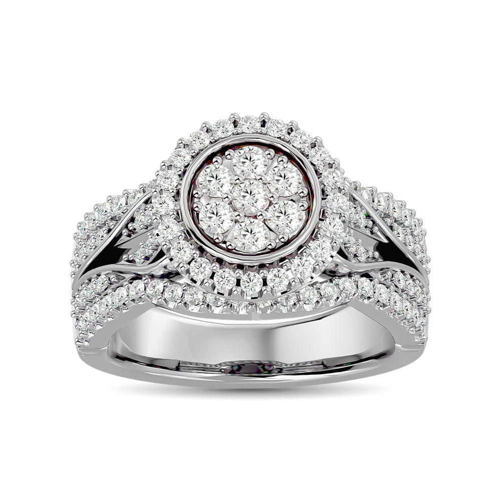 Diamond Engagement Ring 1 ct tw in 10K White Gold