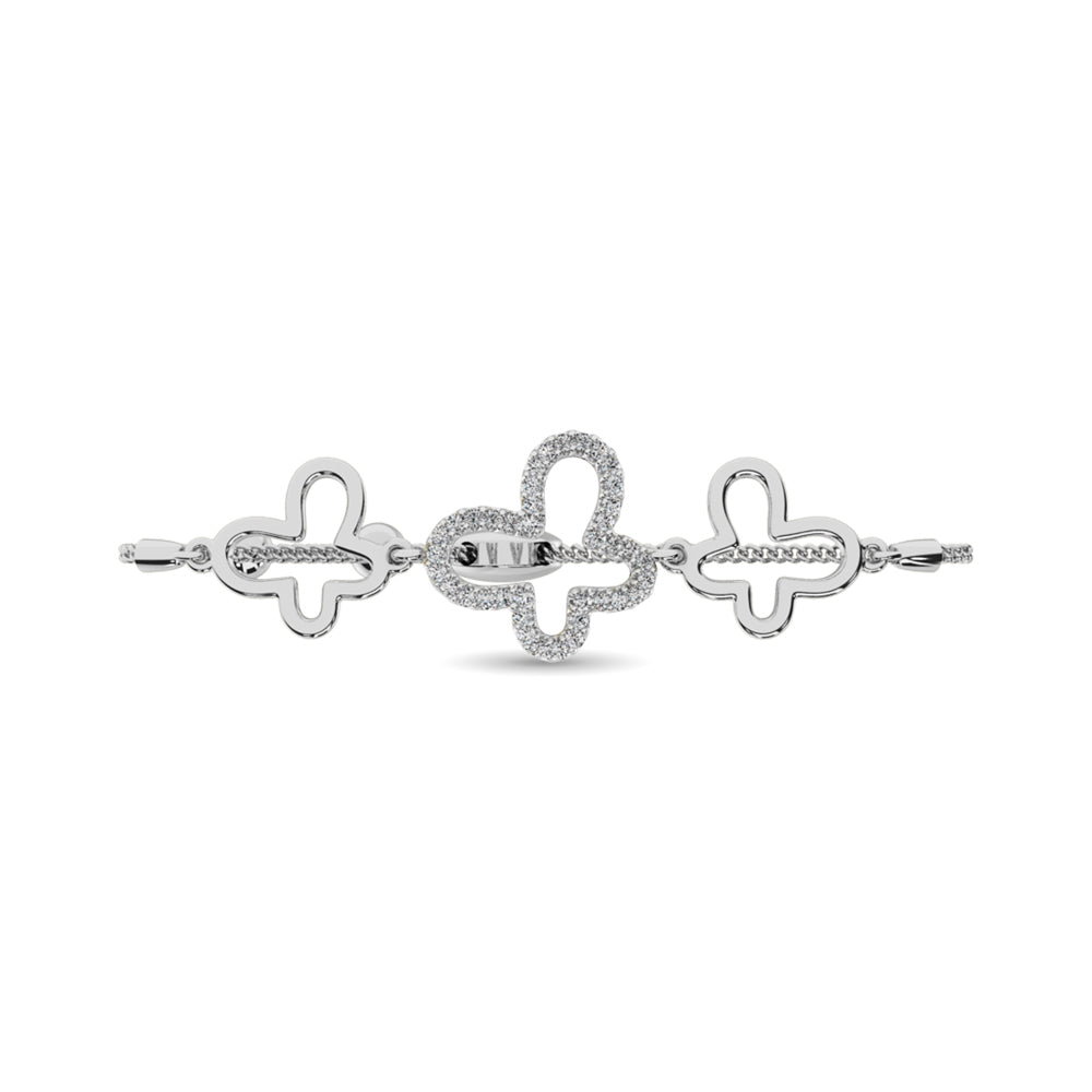 Diamond 1/8 ct tw Bracelet in Sterling Silver