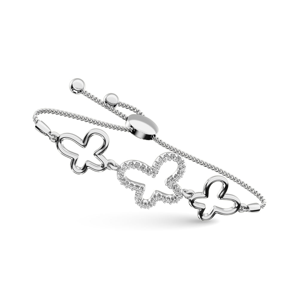 Diamond 1/8 ct tw Bracelet in Sterling Silver