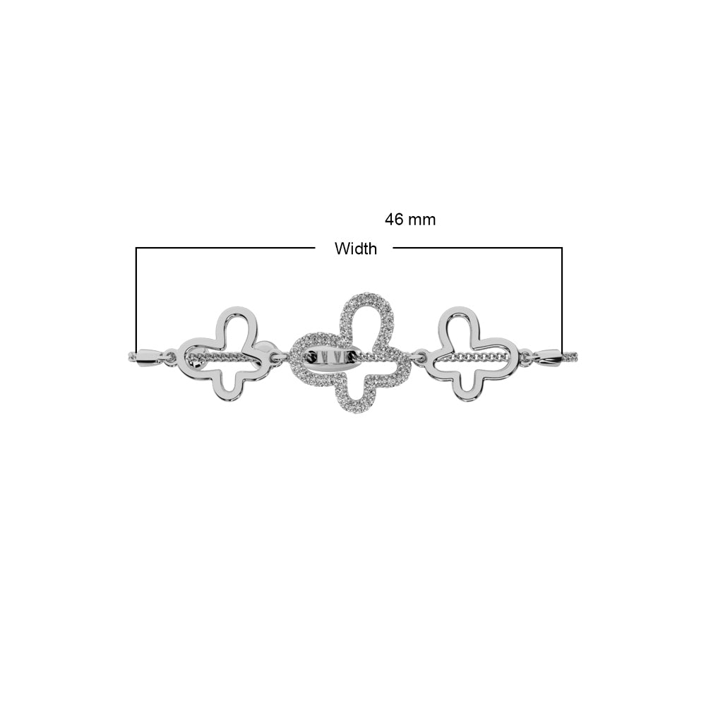 Diamond 1/8 ct tw Bracelet in Sterling Silver