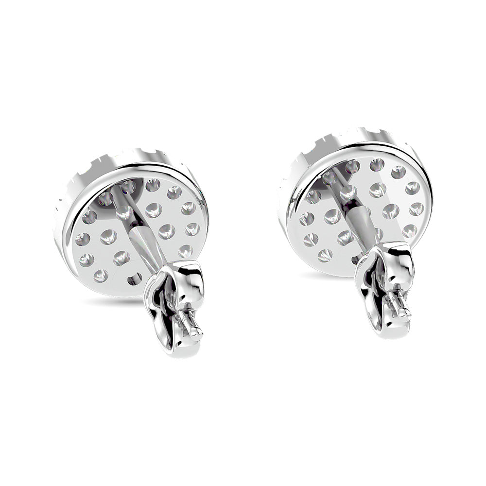 Diamond Stud earrings 1/3 ct tw in 10K White Gold