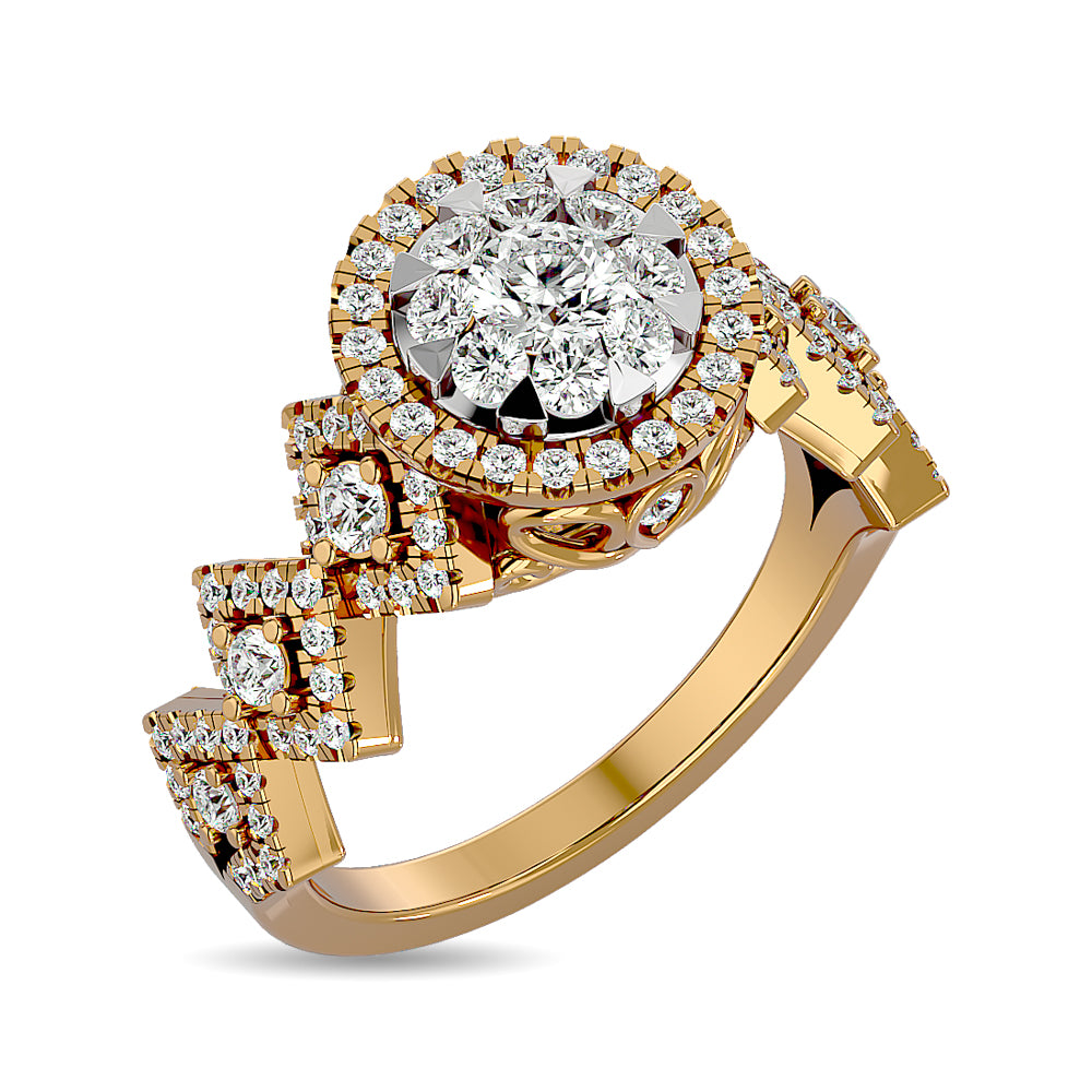 Diamond Engagement Ring 1 1/6 ct tw in 14K Yellow Gold