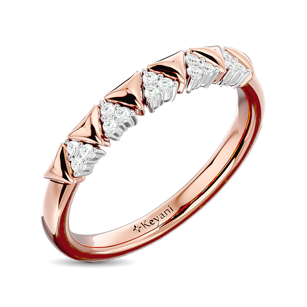 Diamond Stackable Band 1/10 ct tw in 10K Rose Gold