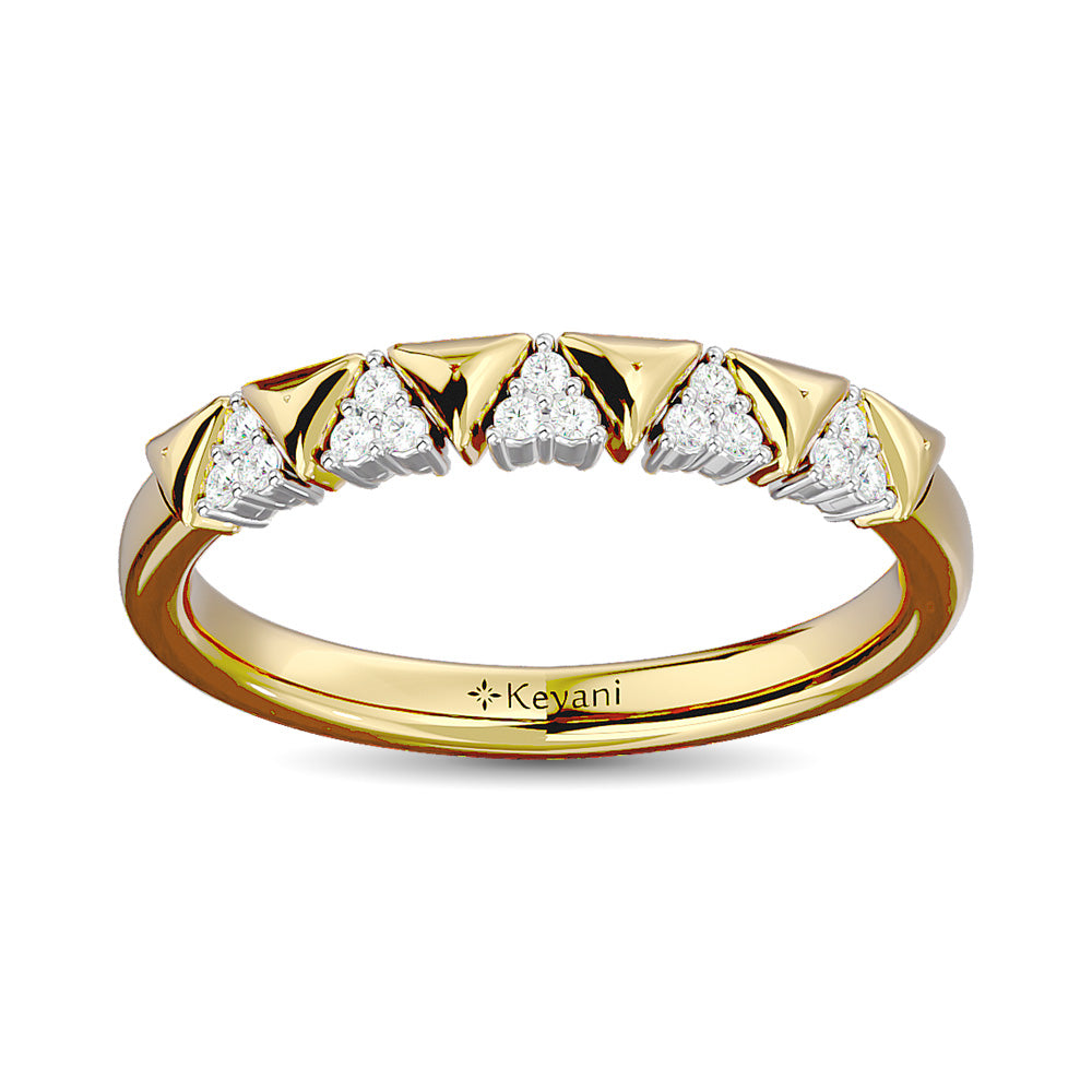 Diamond Stackable Band 1/10 ct tw in 10K Yellow Gold