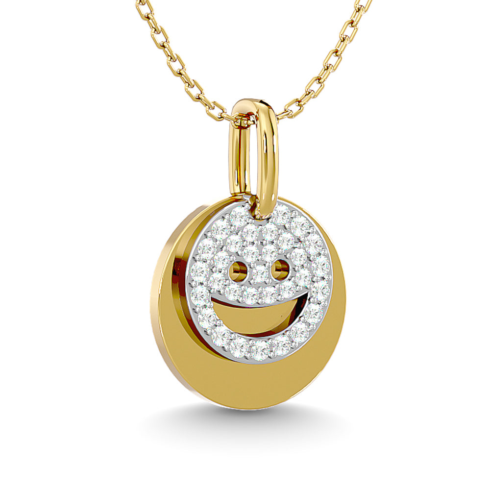 Diamond 1/6 Ct.Tw. Fashion Pendant in 10K Yellow Gold