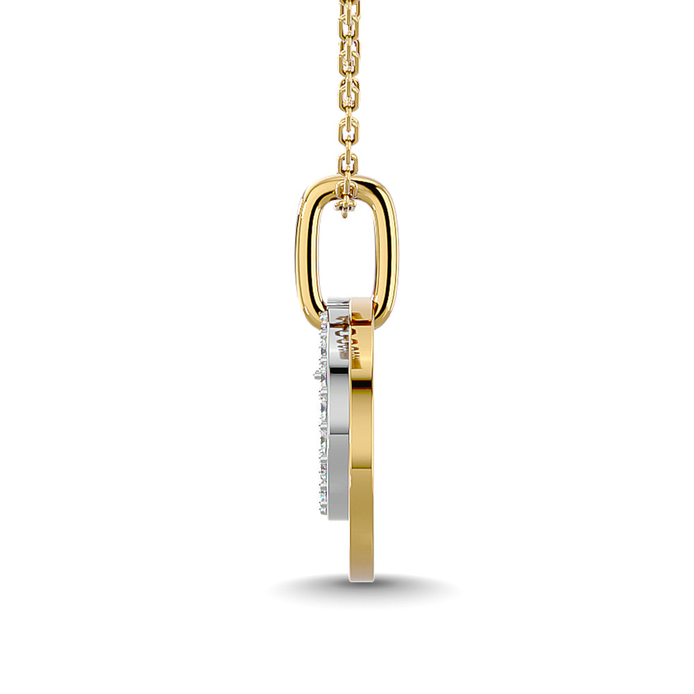 Diamond 1/6 Ct.Tw. Fashion Pendant in 10K Yellow Gold