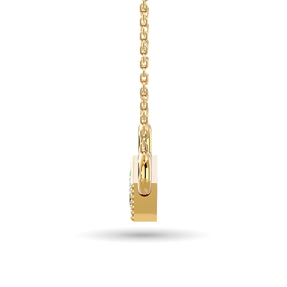 Diamond 1/20 ct tw Fashion Pendant in 10K Yellow Gold